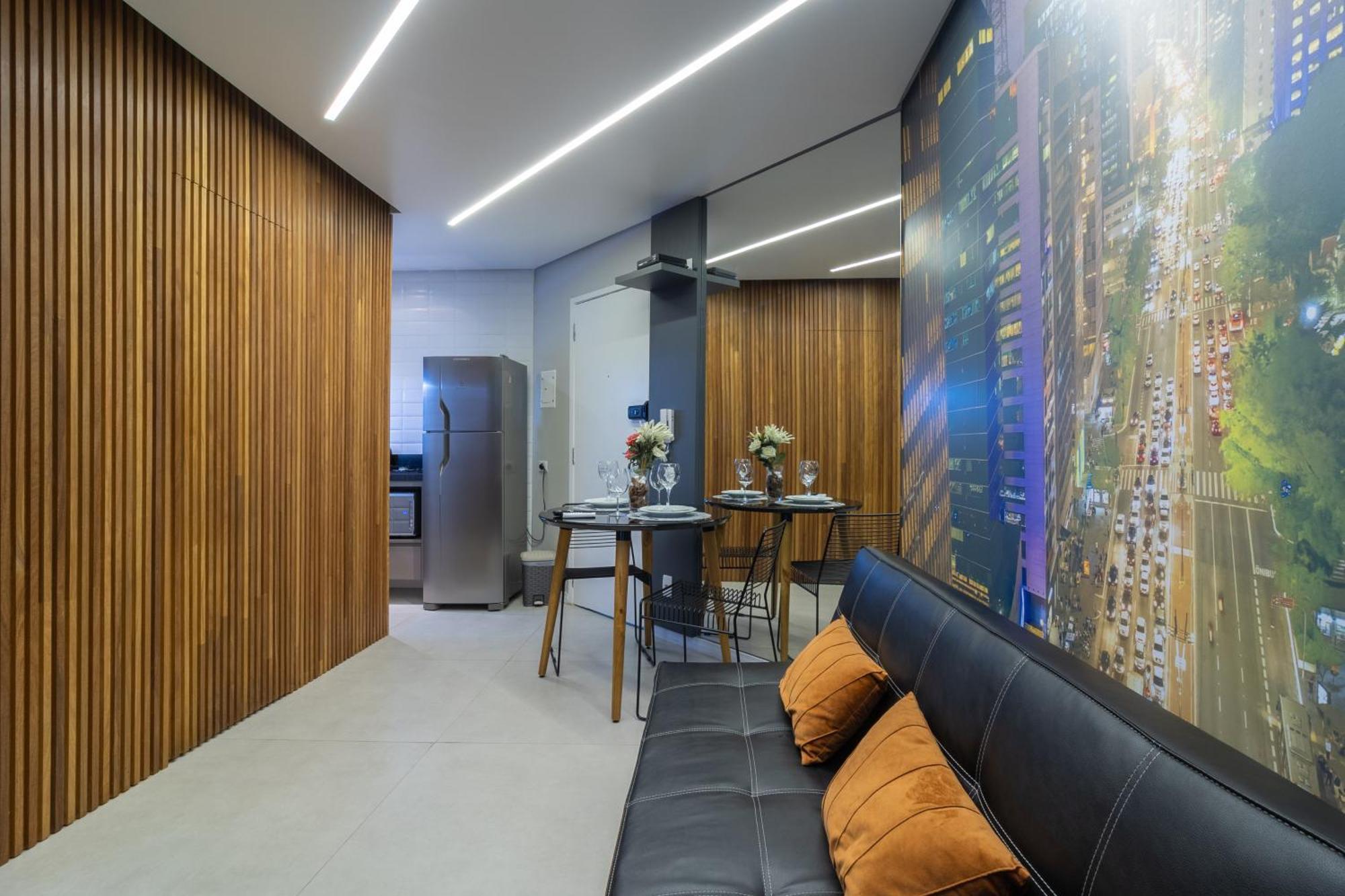 Flat 3 Pessoas Com Garagem, Piscina, Academia E Lavanderia Apartamento